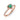 Sparkling Elevated Heart Ring 3