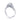Tacori Dantela 3-Stone Platinum Diamond Semi Mount 0.65 ctw 2663OV85X65