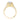 Tacori Dantela 18K Yellow Gold 3-Stone Diamond Semi Mount 0.68 ctw 2663CU8Y