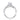 Tacori 18K White Gold Ribbon Diamond Engagement Ring 0.46ctw 2647RD65W