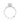 Tacori 18K White Gold Ribbon Diamond Engagement Ring 0.30ctw 2648RD65W