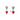Arrow & Murano Glass Heart Stud Earrings 293668C01