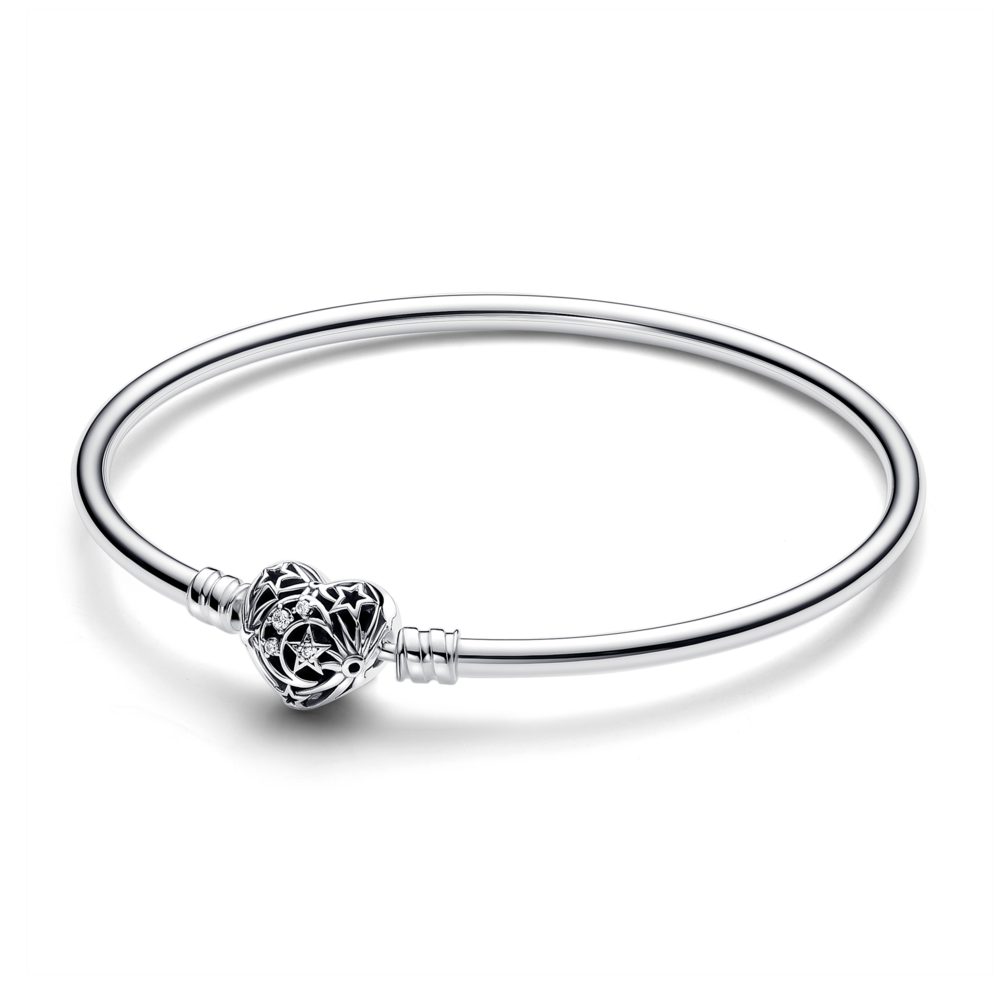 Pandora Celestial Heart Clasp Bangle 593400C01 – Hannoush Jewelers