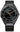 Citizen Eco-Drive watch black finish blackface and light brown hands with gray accents.