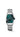 Longines tonneau shaped petroleum color dial, painted Roman numerals, silvered sandblasted hands in a stainless steel watch