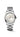 Longines 34mm round stainless steel watch, silver dial with date, ping hands and indexes