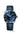 Longines Round 39 mm stainless steel watch, blue dial, silver hands and applied Arabic numerals