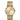Longines stainless steel 29 mm round, gold tone watch, gold dial with diamond indexes and gold hands