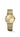 Longines stainless steel 29 mm round, gold tone watch, gold dial with diamond indexes and gold hands