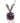 5mm Amethyst Pendant in 14K White Gold