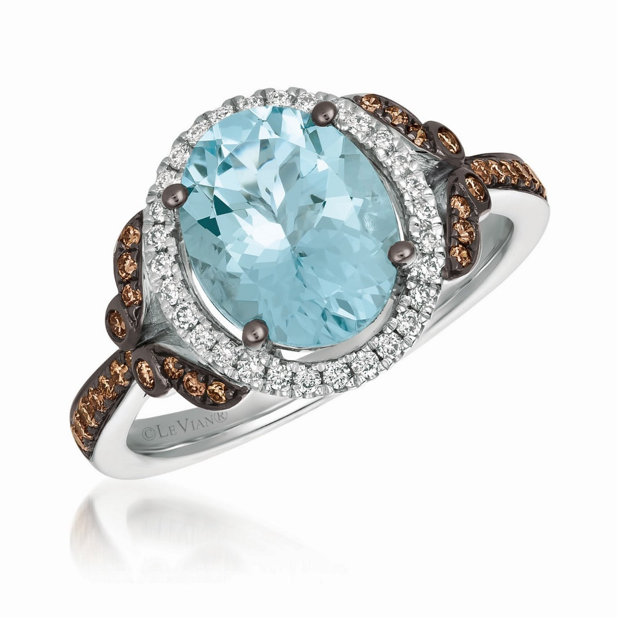 Le Vian Chocolatier® Sea Blue Aquamarine® and Diamond Ring TRKT 28