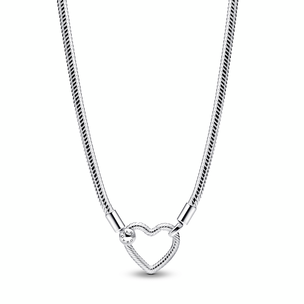 TATIANA☆[Silver925] Mild Heart Snake Chain Necklace MUSINSA | TATIANA (Silver 925) Daily Slim Snake Chain