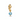 Faceted Sea Aqua Blue Eternity Circle Dangle Charm 763462C03