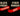 Black friday clearance banners with bold cream text on black background accented by red ribbons for sale promotion