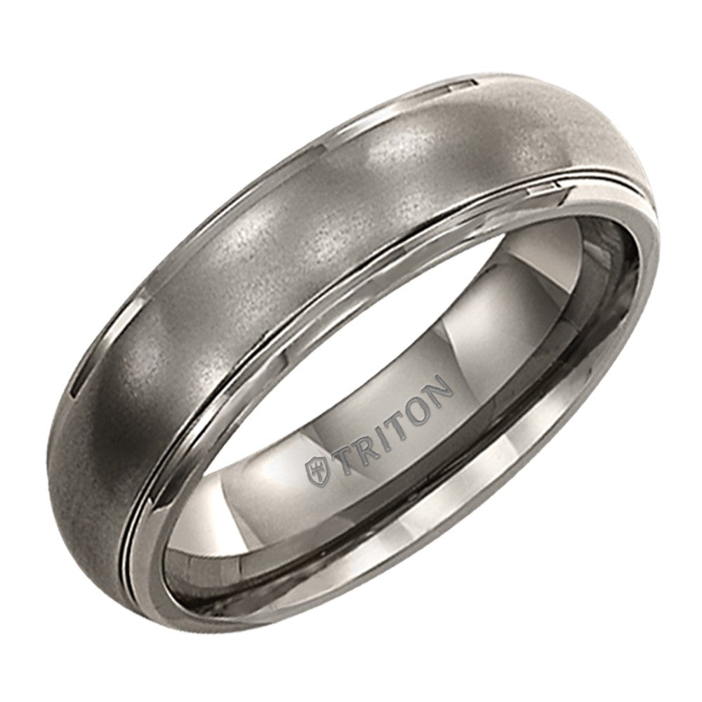 Triton Ladies 6mm Domed Titanium Comfort Fit Band 11-2005T-L.00