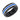 Triton Ladies 8mm Black Tungsten Carbide Band with Electric Blue Stripes 11-5944BCB8-L.00