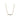 Gold chain necklace with curved diamond bar pendant on white background