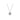 Round diamond pavé pendant necklace on silver chain, elegant fashion jewelry