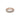 Rose gold ring with three rows of sparkling clear stones, elegant jewelry with engraved interior.