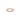 Rose gold Pandora ring with diamond accents and scalloped design on white background