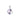 Sterling silver Yin Yang pendant with purple and blue gemstones, elegant jewelry charm