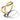 Gold crossover ring with smooth finish and 'Pandora' inscription, elegant jewelry design