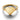 Gold heart-shaped ring with polished finish, Pandora engraved on the inner band