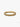 Gold Pandora stacking ring with smooth and grooved design on a white background
