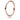 Rose gold band ring with evenly spaced round clear stones, minimalist jewelry design