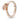 Rose gold fashion ring with a heart-shaped charm and engraved detailing, women's jewelry