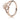 Rose gold crown heart ring with open design, fashion jewelry for women