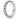 Sterling silver eternity band ring with round clear stones in scalloped setting