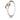 Two-tone interlocking heart ring with sterling silver and gold accents on white background