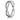 Infinity-shaped sterling silver ring with pavé cubic zirconia accents