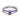 Purple enamel ring with heart-shaped lavender gemstone and Pandora engraving