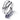Polished sterling silver Pandora ring with wavy, sculpted design on a white background