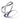 Sterling silver crossover ring with polished finish and Pandora engraving