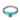 Silver ring with turquoise enamel band and heart-shaped turquoise stone