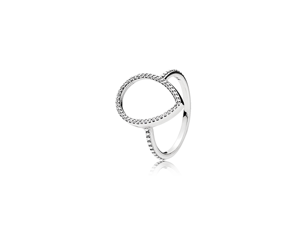 Pandora Teardrop Silhouette Clear Ring 196253CZ – Hannoush Jewelers