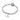 Sterling silver bracelet with round clasp and heart charm featuring a yellow gemstone
