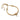 Gold adjustable bracelet with heart knot detail and pearl charm on white background