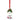 Pandora elf ornament with red and green hat, white suit, red shoes, and hanging ribbon