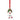 Christmas elf ornament with green and red hat, hanging on red ribbon labeled Pandora