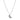 Sterling silver crescent moon necklace with cubic zirconia on a delicate chain