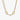 Gold chain necklace with oversized rectangular links on white background, fashion jewelry