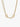 Gold chain necklace with oversized rectangular links on white background, fashion jewelry