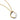 Gold necklace with twisted open circle pendant featuring five white pearls on a white background.