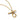 Gold chain necklace with modern toggle clasp and sculpted oval pendant on white background