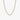 Gold heart-shaped chain necklace on white background, delicate fashion jewelry