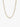 Gold heart-shaped chain necklace on white background, delicate fashion jewelry